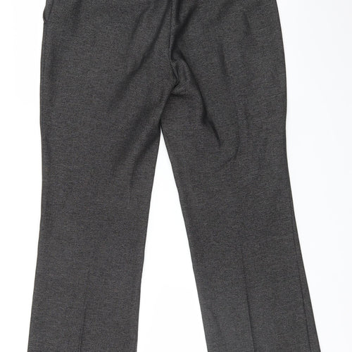 NEXT Womens Black Geometric  Trousers  Size 10 L28 in