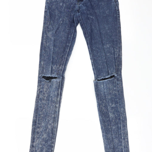Kiss Womens Blue   Skinny Jeans Size 6 L30 in