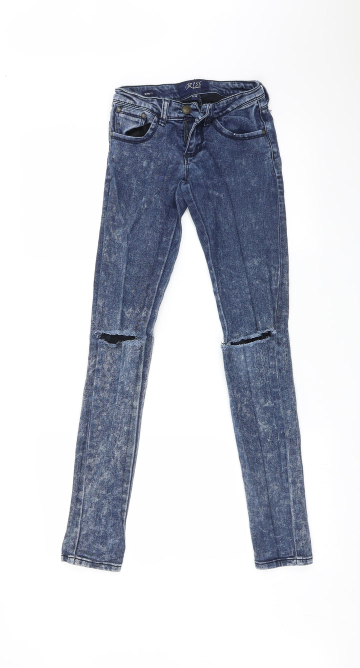 Kiss Womens Blue   Skinny Jeans Size 6 L30 in