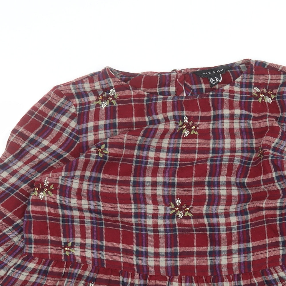 New Look Womens Red   Basic T-Shirt Size 8