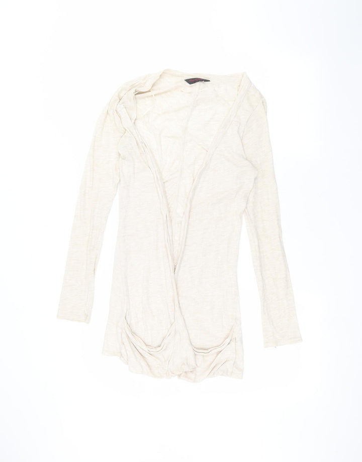Miss Selfridge Womens Beige Cardigan Jumper Size 10