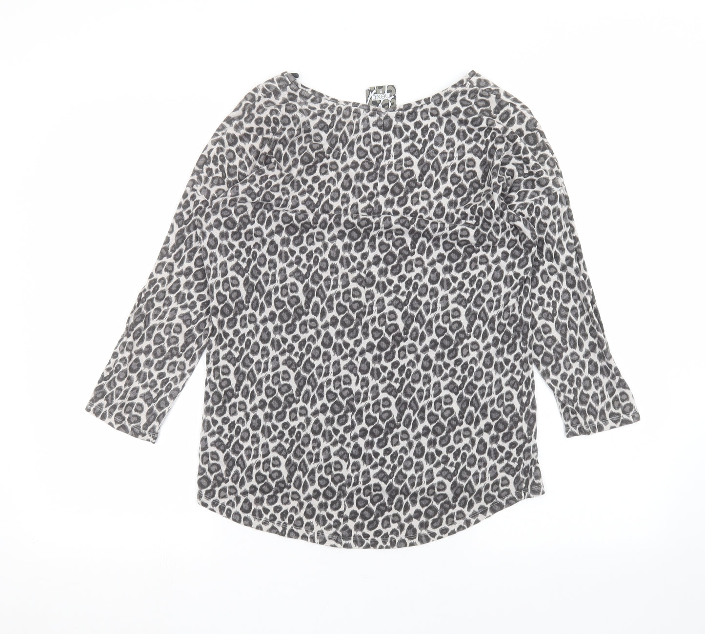 NEXT Womens Black Animal Print  Basic T-Shirt Size 8