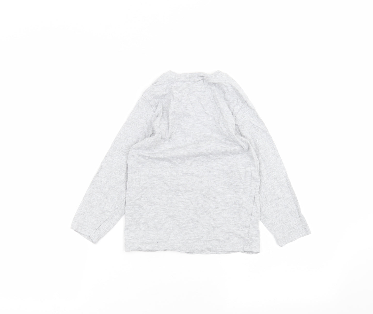 Matalan Boys Grey   Basic T-Shirt Size 7 Years