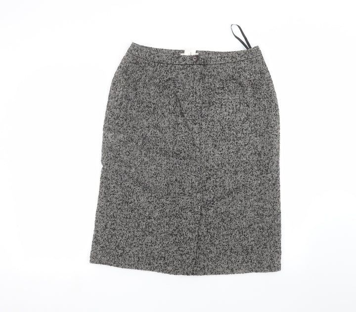 paul separates Womens Grey A-Line Skirt Size 12