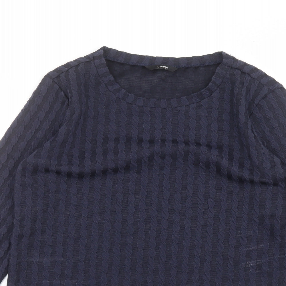 George Womens Blue   Basic T-Shirt Size 16