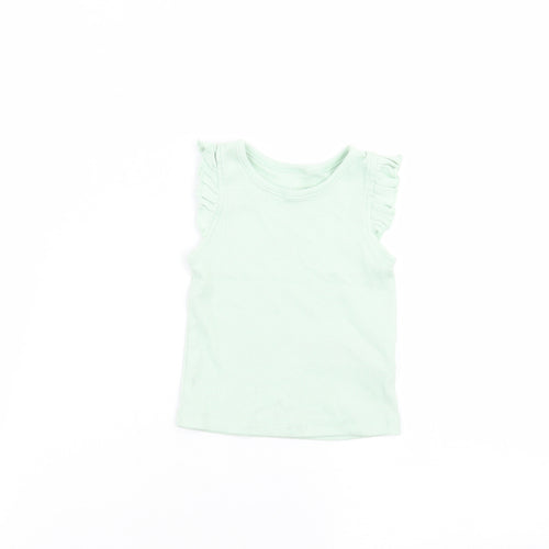 Primark Baby Green   Basic T-Shirt Size 6-9 Months