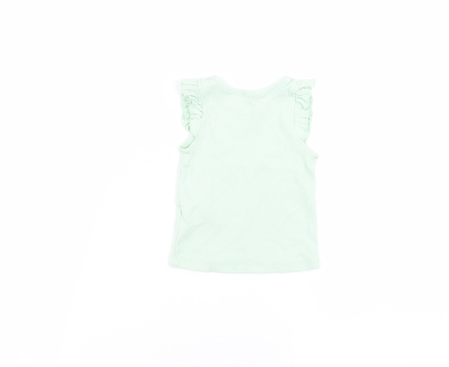Primark Baby Green   Basic T-Shirt Size 6-9 Months