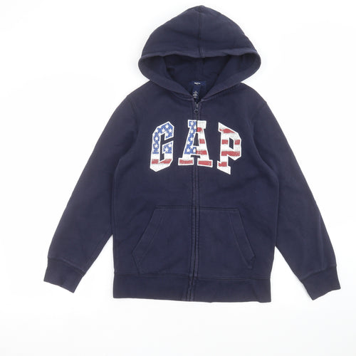 Gap Girls Blue   Full Zip Hoodie Size 10-11 Years
