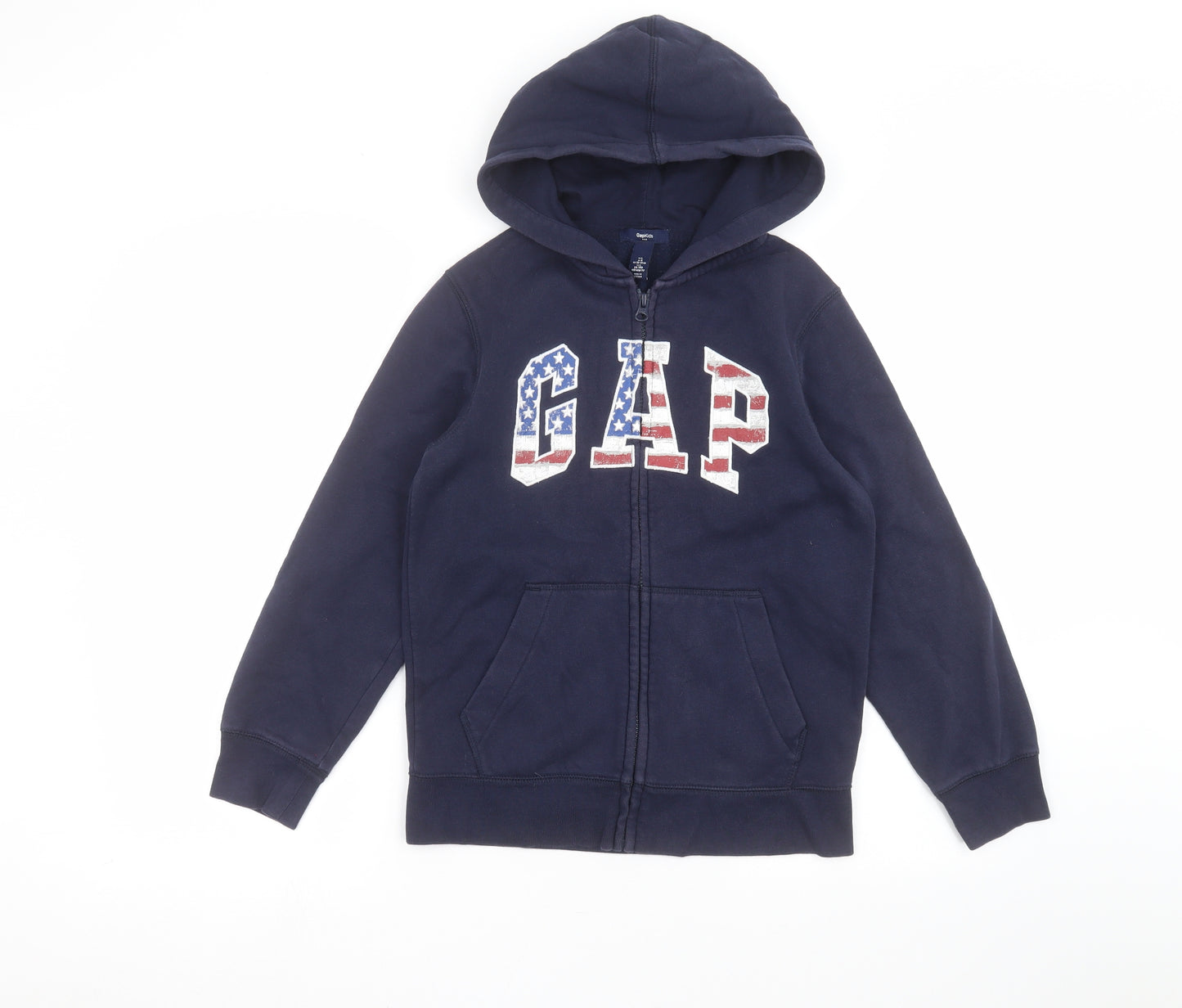 Gap Girls Blue   Full Zip Hoodie Size 10-11 Years