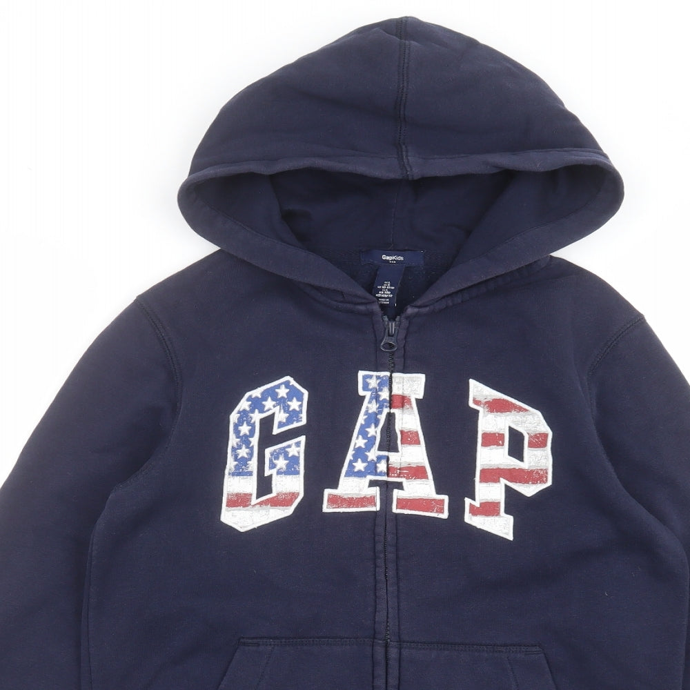 Gap Girls Blue   Full Zip Hoodie Size 10-11 Years