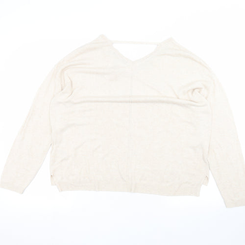 Marks and Spencer Womens Beige   Pullover Jumper Size 18