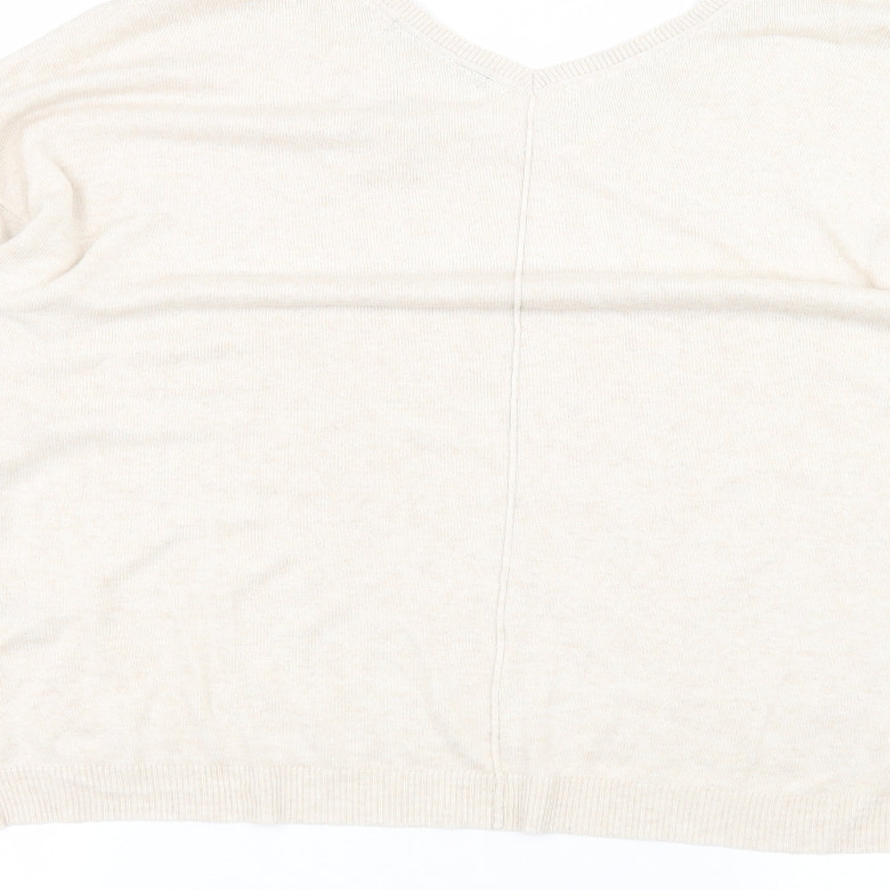 Marks and Spencer Womens Beige   Pullover Jumper Size 18