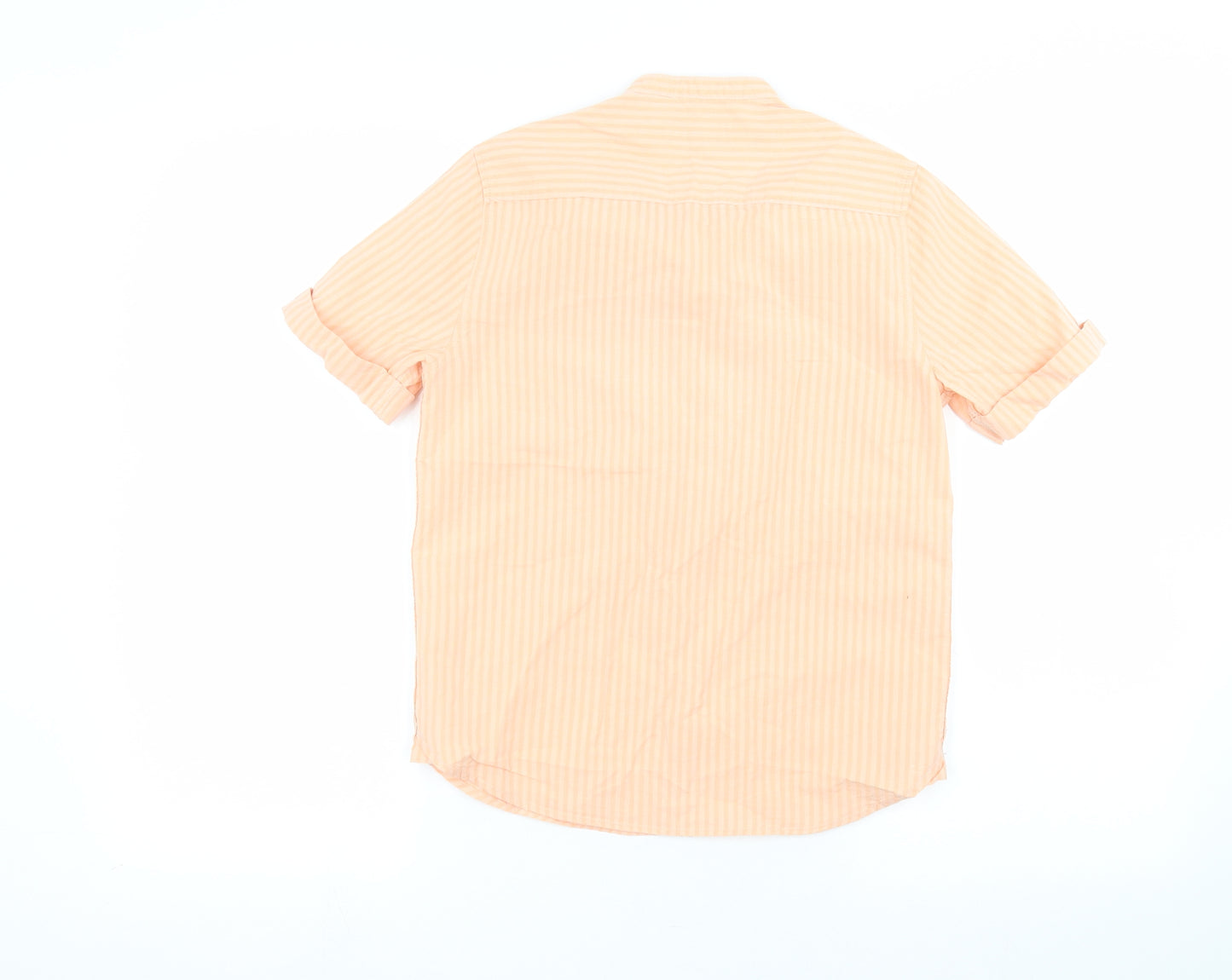 Zara Girls Pink Striped  Basic Button-Up Size 9 Years