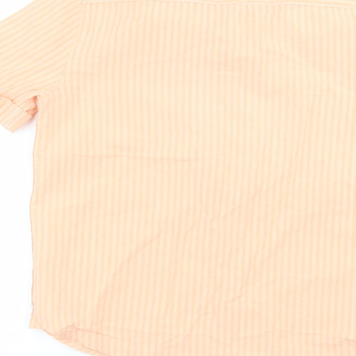 Zara Girls Pink Striped  Basic Button-Up Size 9 Years