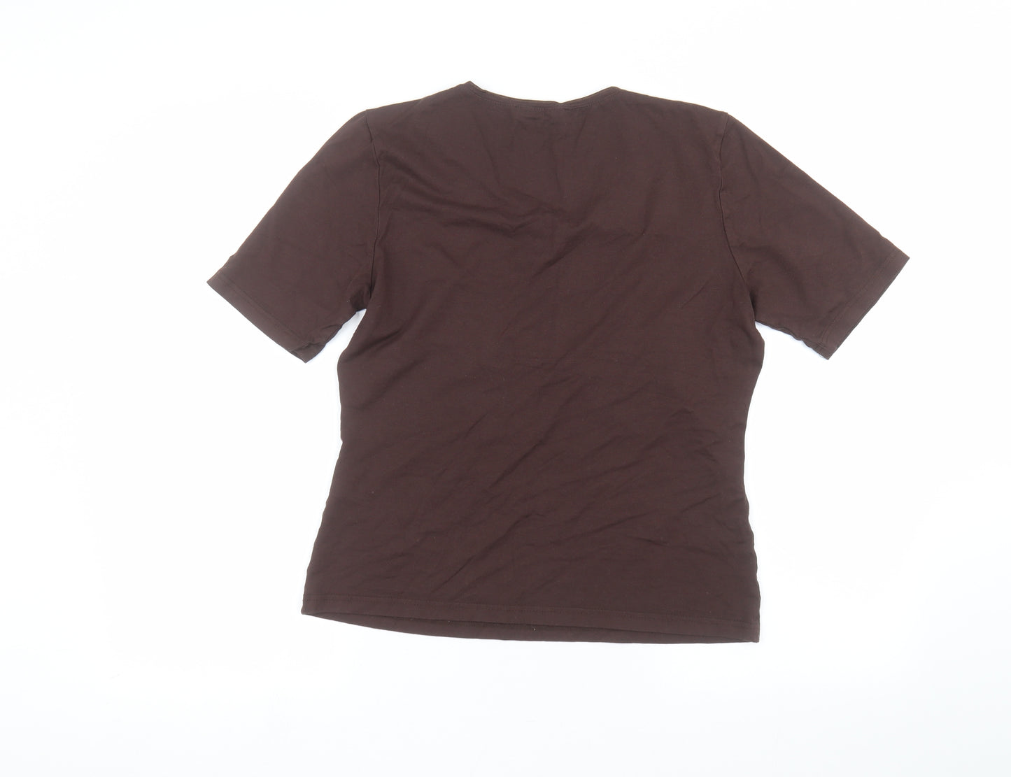 Betty Barclay Womens Brown   Basic T-Shirt Size 14