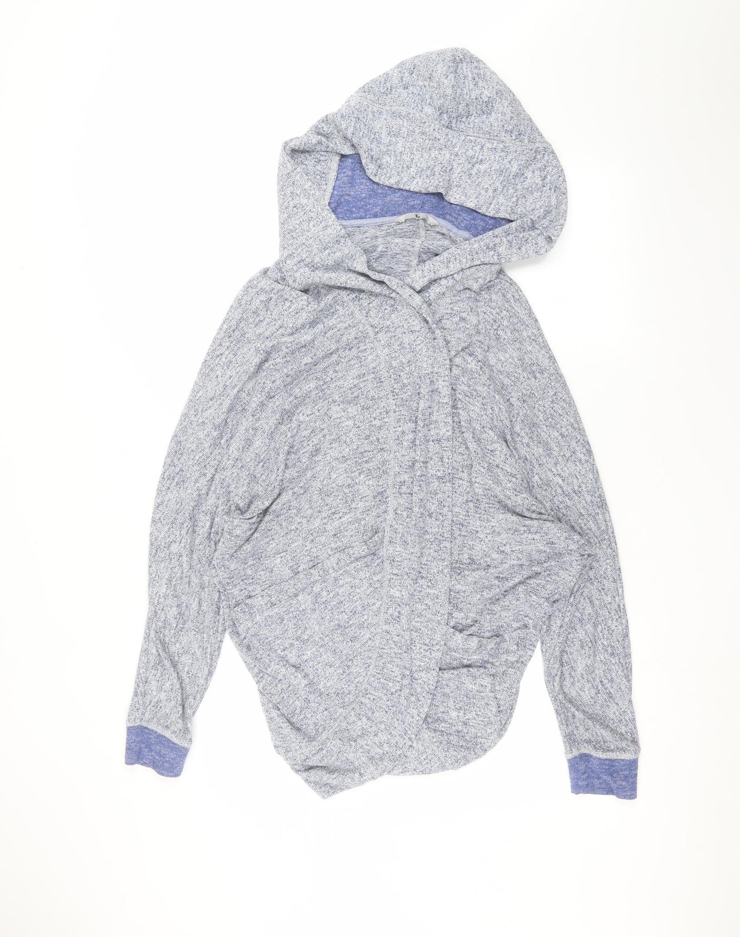 TU Womens Blue   Cardigan Hoodie Size L