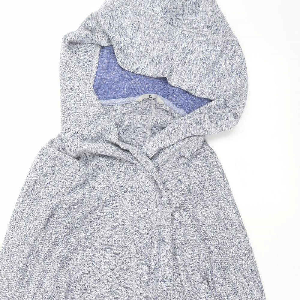 TU Womens Blue   Cardigan Hoodie Size L
