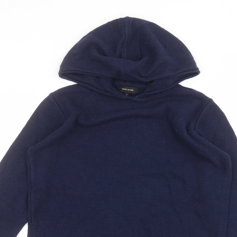 River Island Womens Blue   Pullover Hoodie Size S