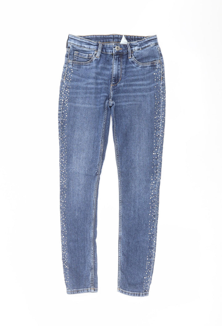 H&M Girls Blue Skinny Jeans Size 11-12 Years