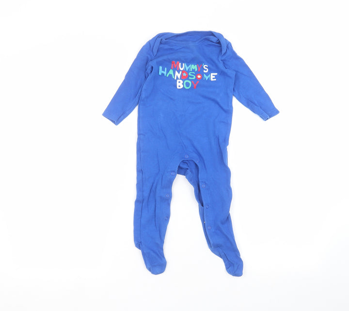 F&F Baby Blue Coverall One-Piece Size 6-9 Months
