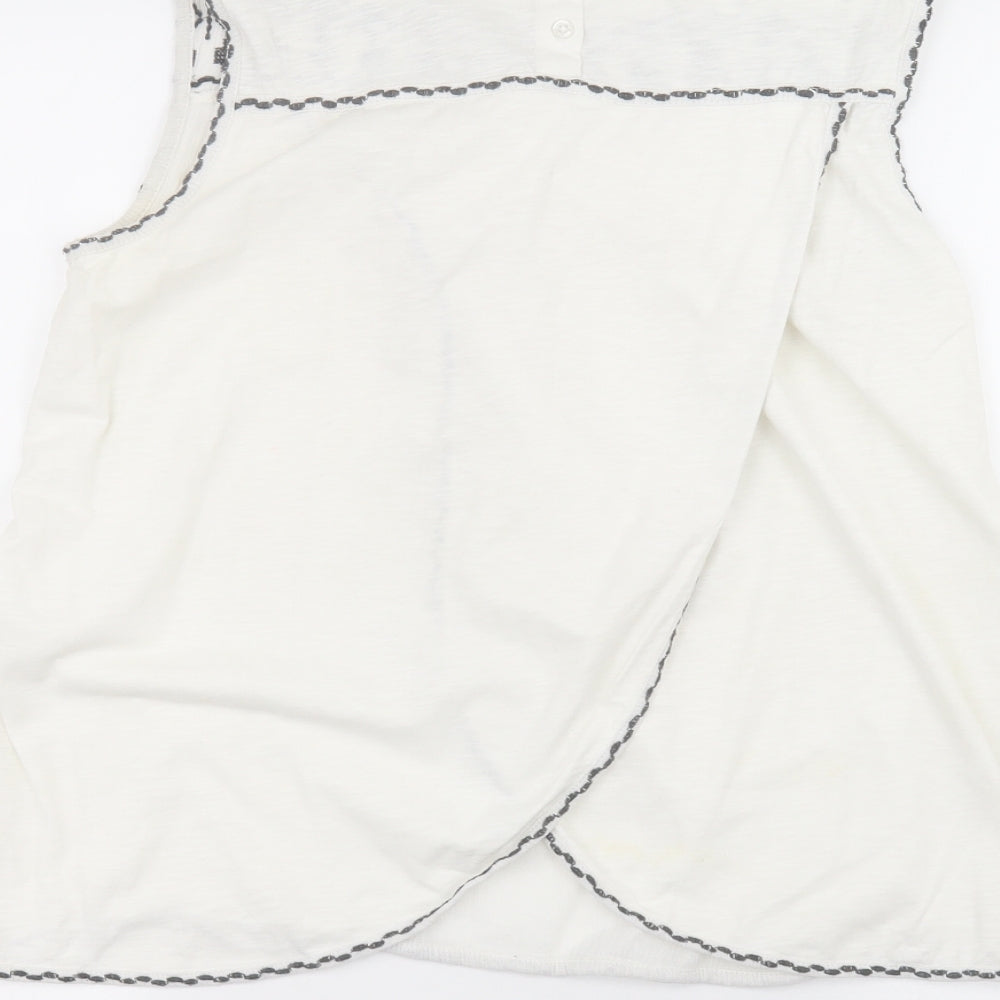 NEXT Womens White   Basic T-Shirt Size 14
