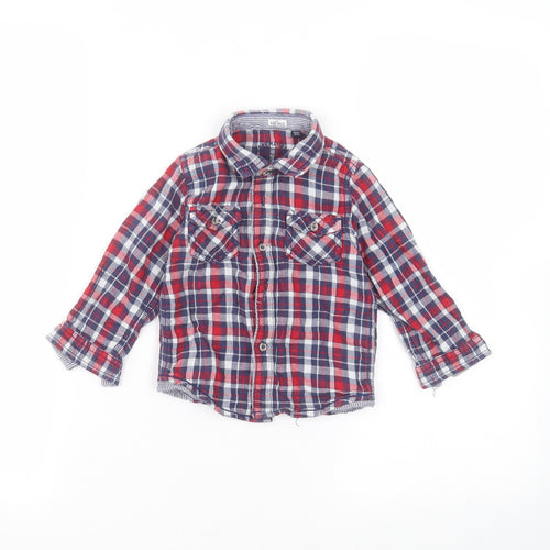 Preworn Baby Blue   Basic Button-Up Size 12 Months