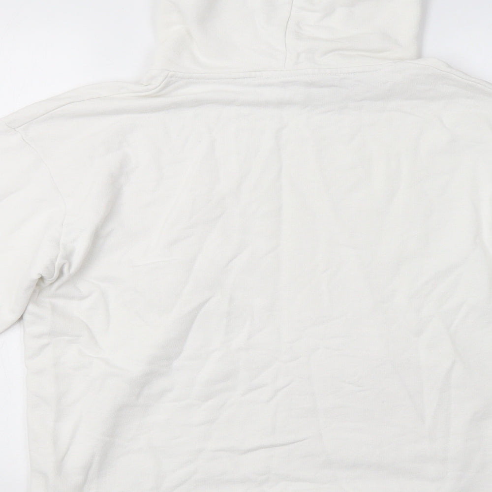 Zara Womens White   Pullover Hoodie Size S