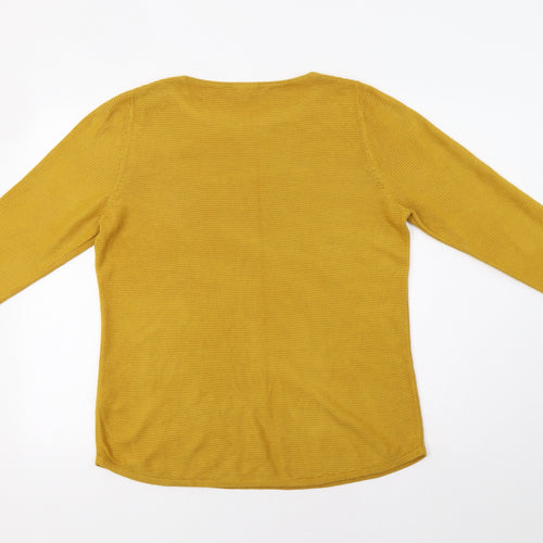 Bonmarché Womens Yellow   Pullover Jumper Size 14