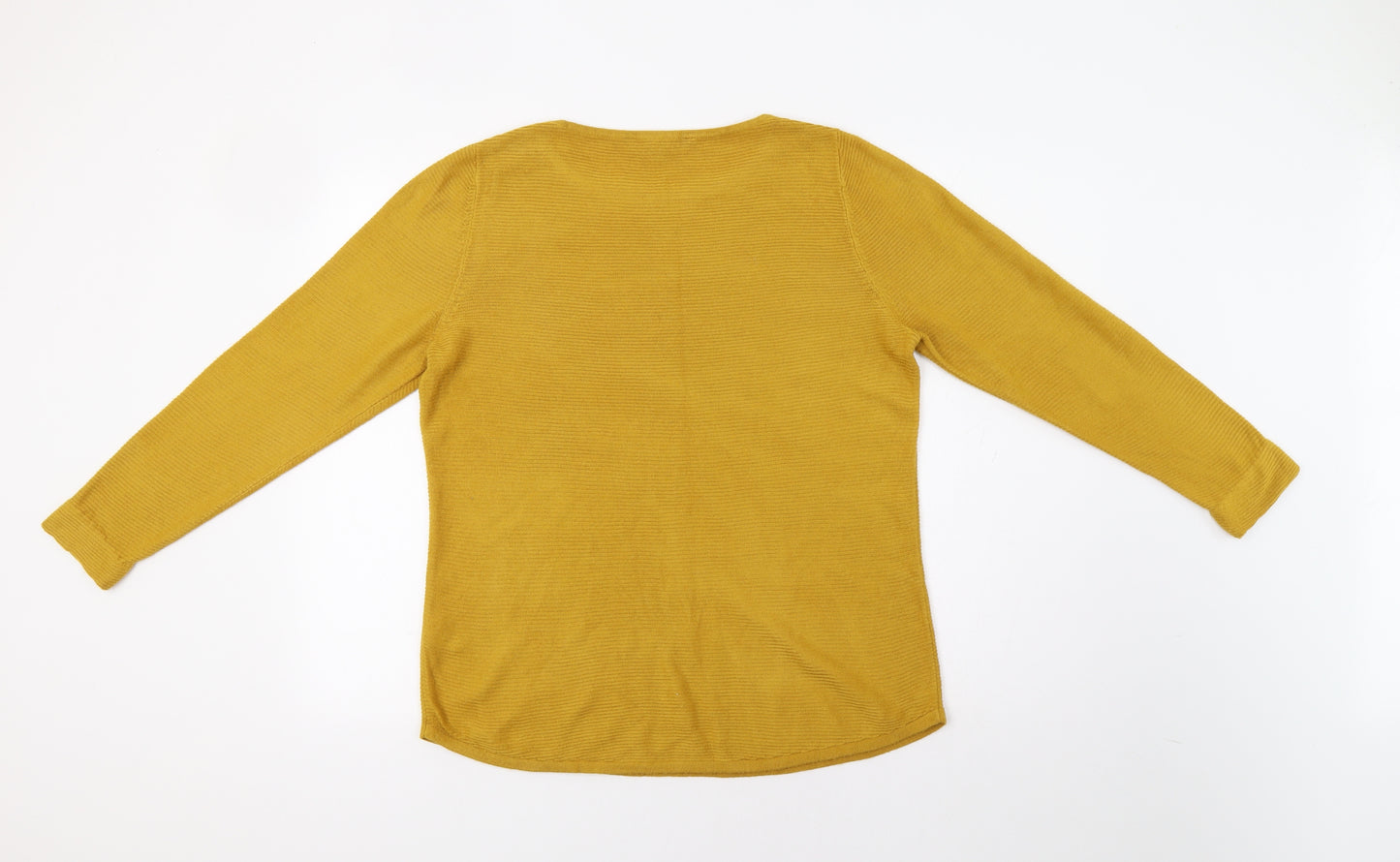Bonmarché Womens Yellow   Pullover Jumper Size 14