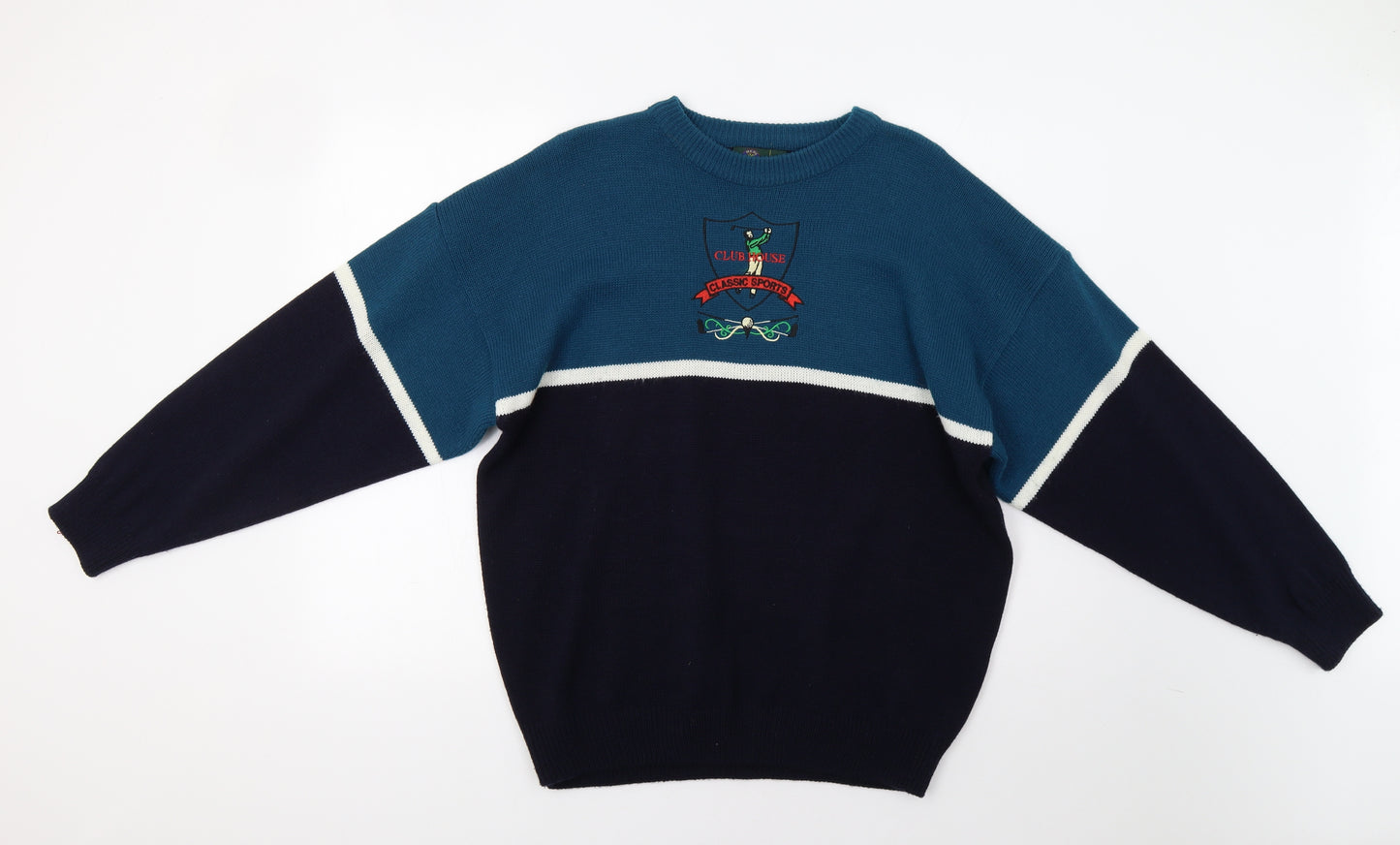 Men's Casuals Mens Blue   Pullover Jumper Size L