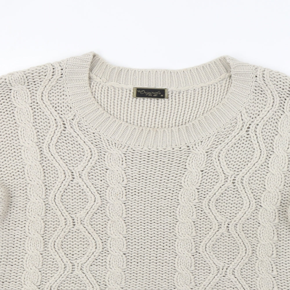 Originals Womens Beige   Pullover Jumper Size M