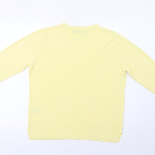 M&S Womens Yellow   Pullover Jumper Size 14