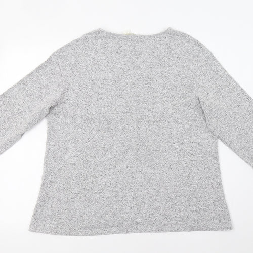 H&M Womens Grey   Pullover Jumper Size M