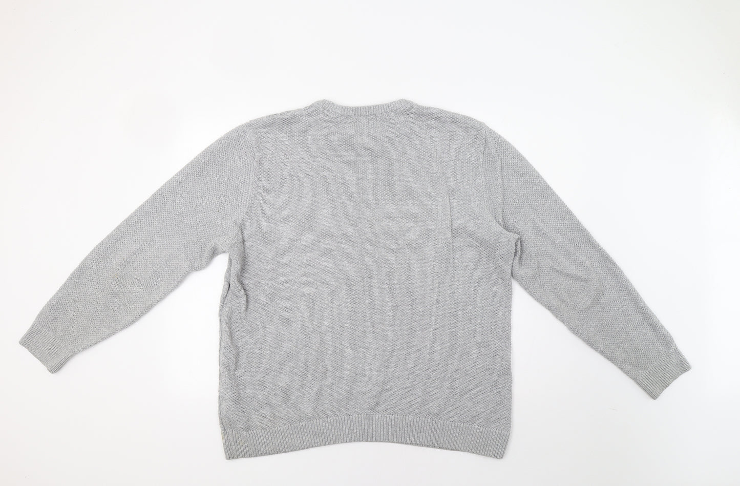 M&S Mens Grey   Pullover Jumper Size XL