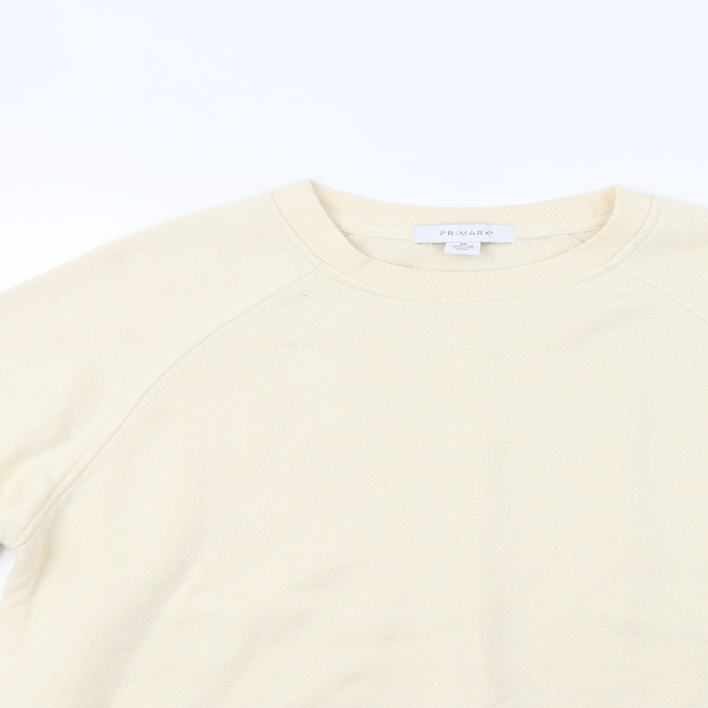 Primark Womens Ivory   Pullover Sweatshirt Size 8