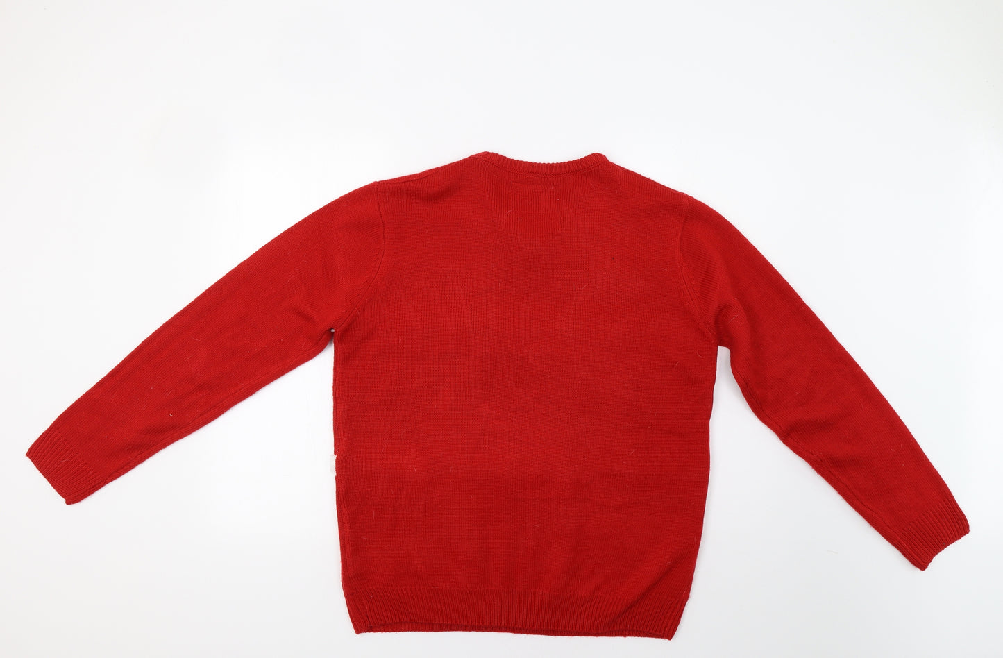 Primark Womens Red   Pullover Jumper Size L  - Christmas Jumper