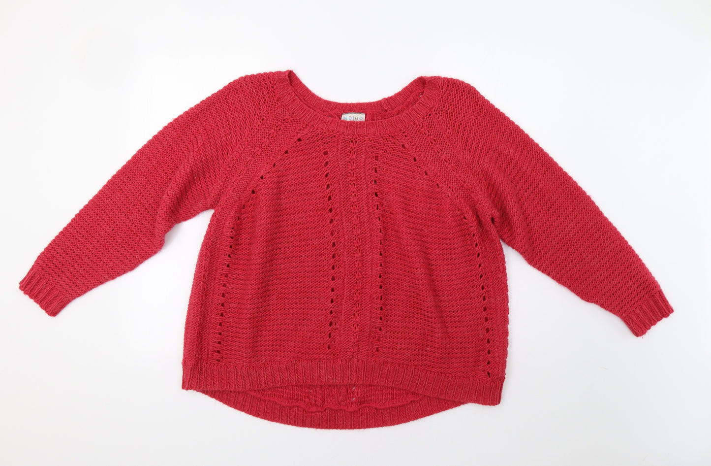 M&S Womens Pink  Knit Pullover Jumper Size L