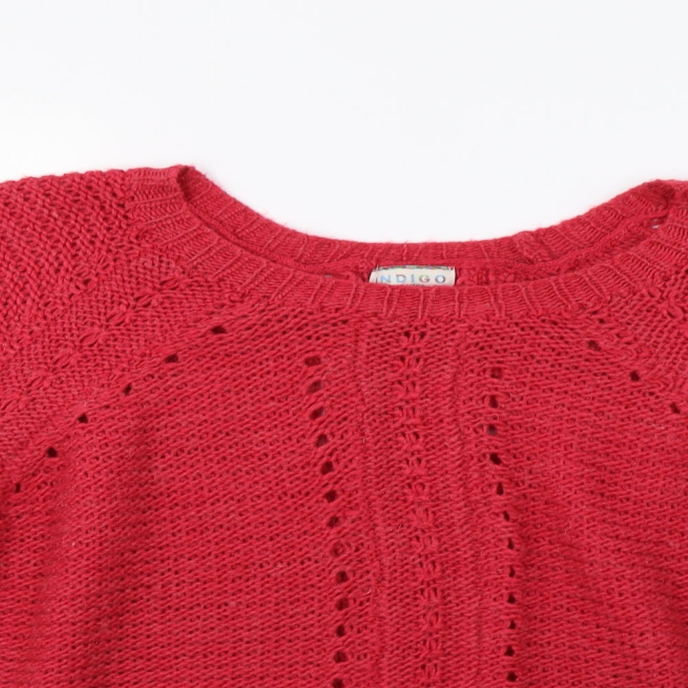 M&S Womens Pink  Knit Pullover Jumper Size L