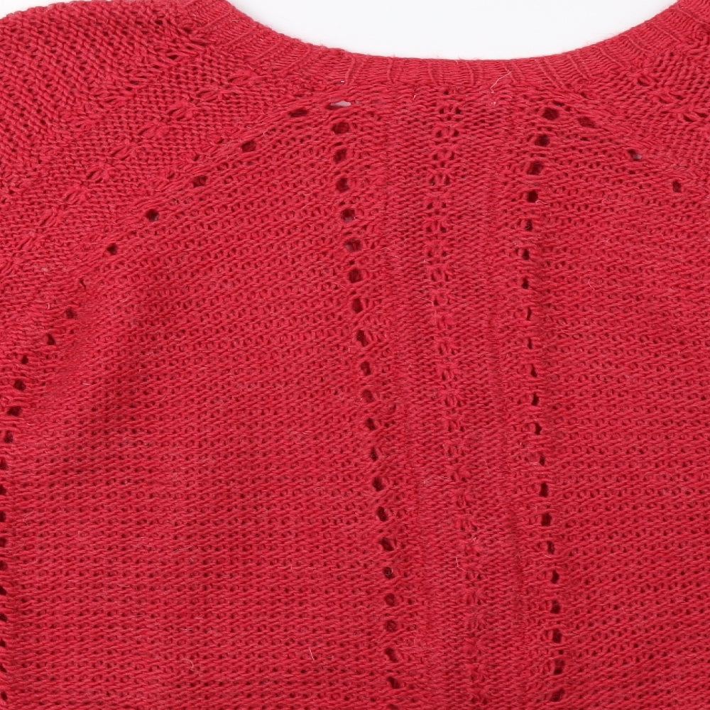 M&S Womens Pink  Knit Pullover Jumper Size L