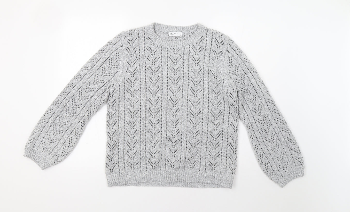 Papaya Womens Grey   Pullover Jumper Size L