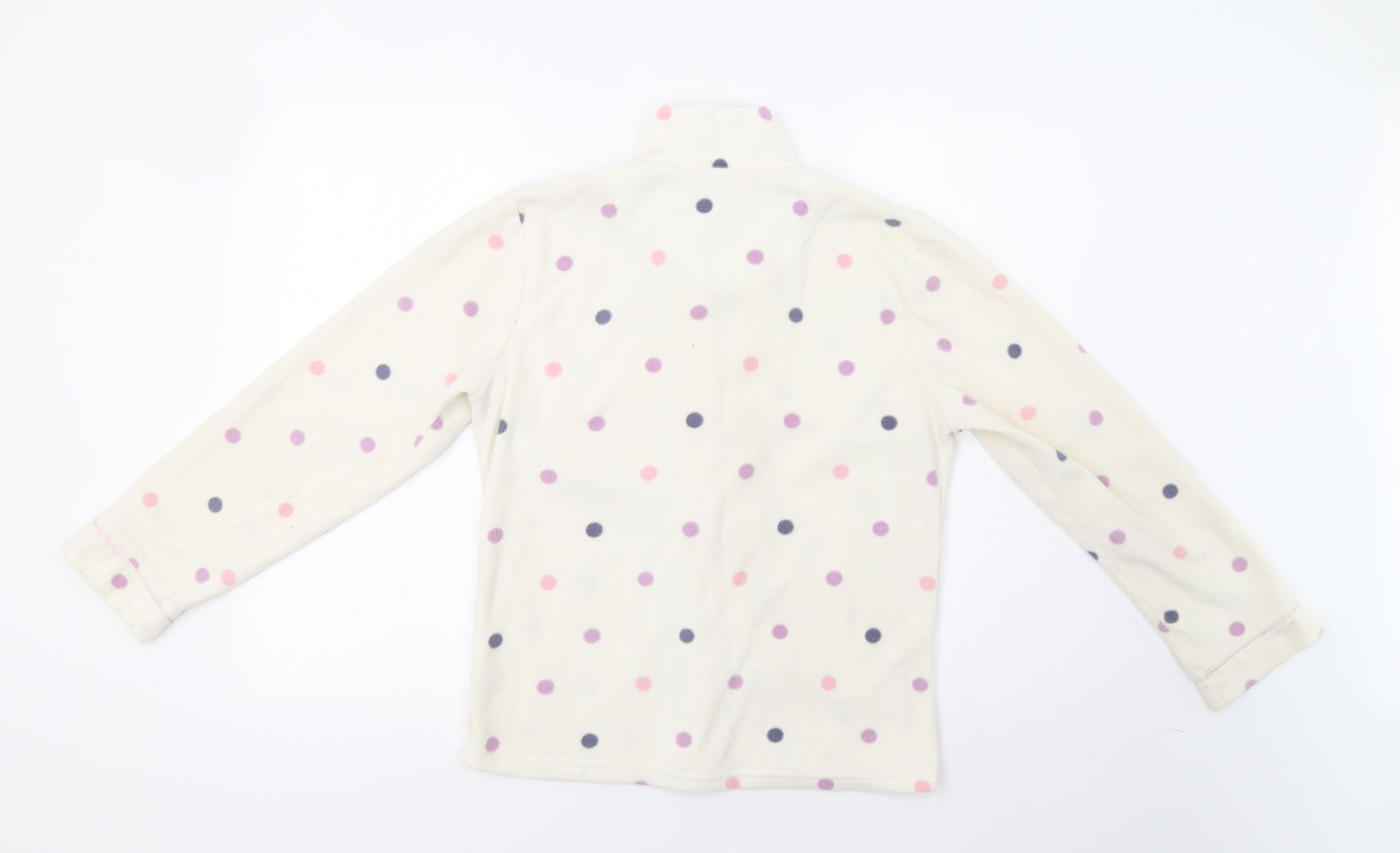 TU Womens Ivory Polka Dot  Top Pyjama Top Size 10