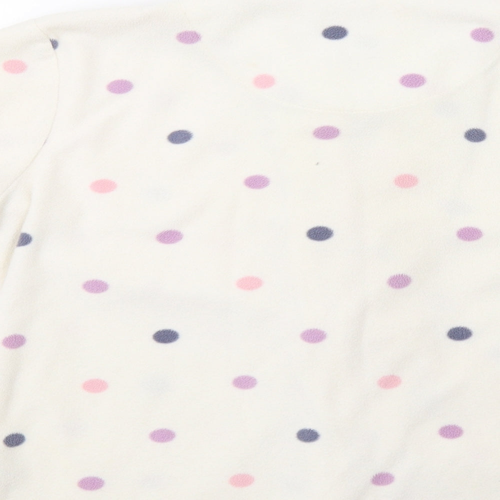 TU Womens Ivory Polka Dot  Top Pyjama Top Size 10
