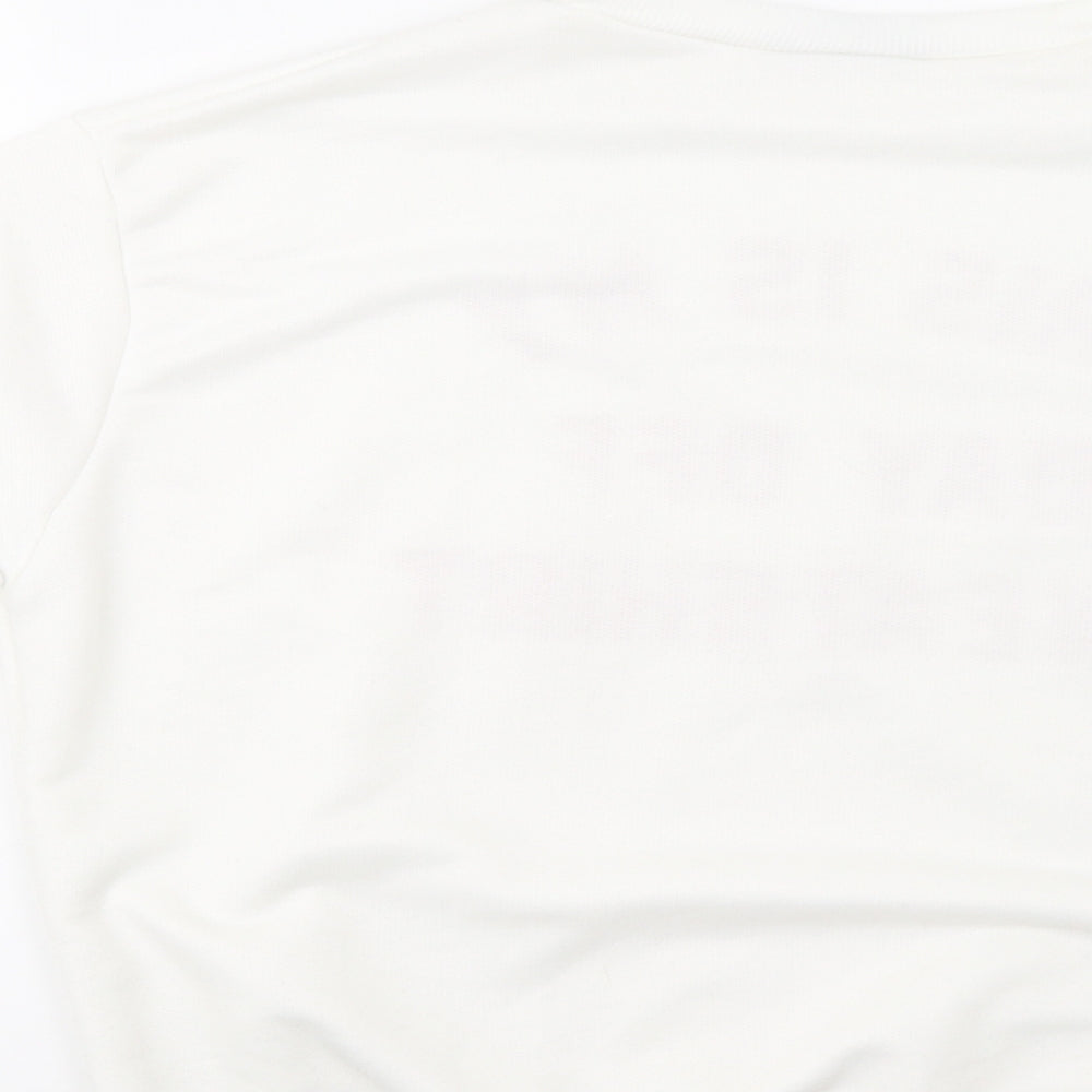 Oui Womens White   Pullover Sweatshirt Size L  - Day Off