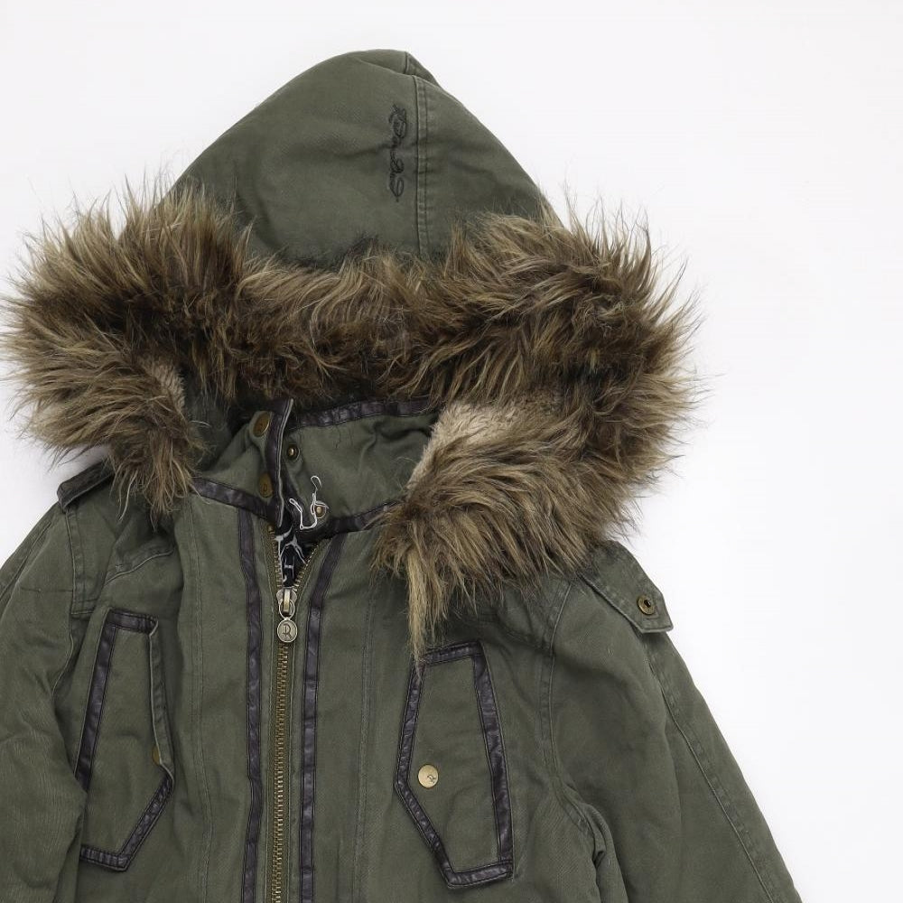 Red or Dead Womens Green   Parka Coatigan Size 8