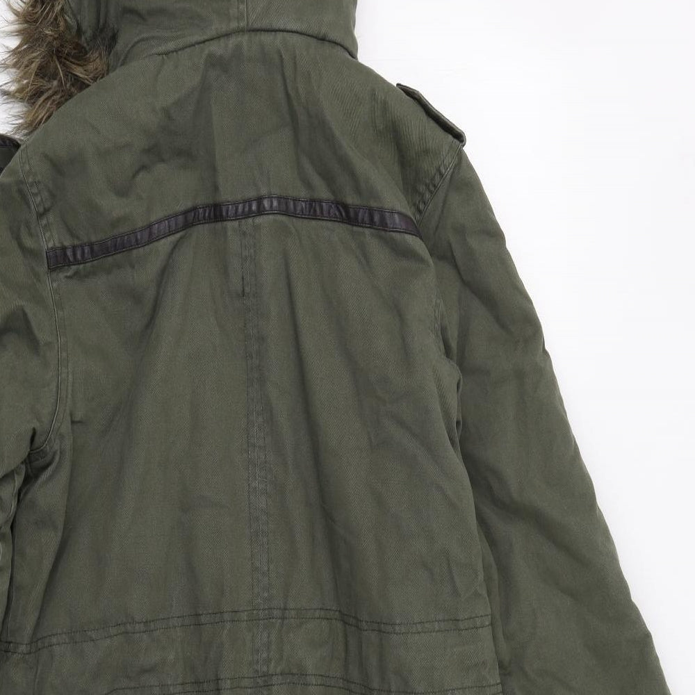 Red or Dead Womens Green   Parka Coatigan Size 8