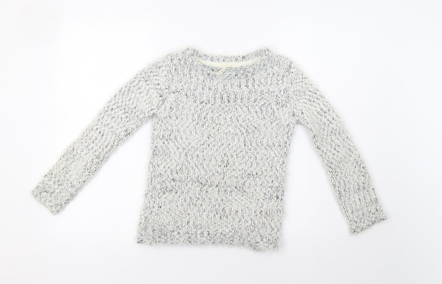 Primark Girls Grey   Pullover Jumper Size 7-8 Years