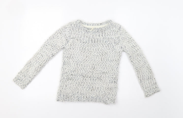 Primark Girls Grey   Pullover Jumper Size 7-8 Years