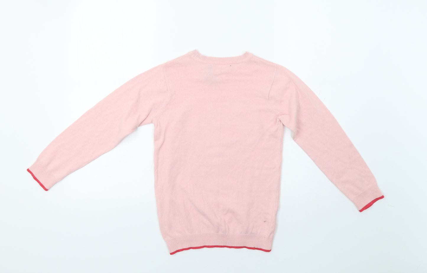 George Girls Pink   Pullover Jumper Size 9-10 Years  - Heart