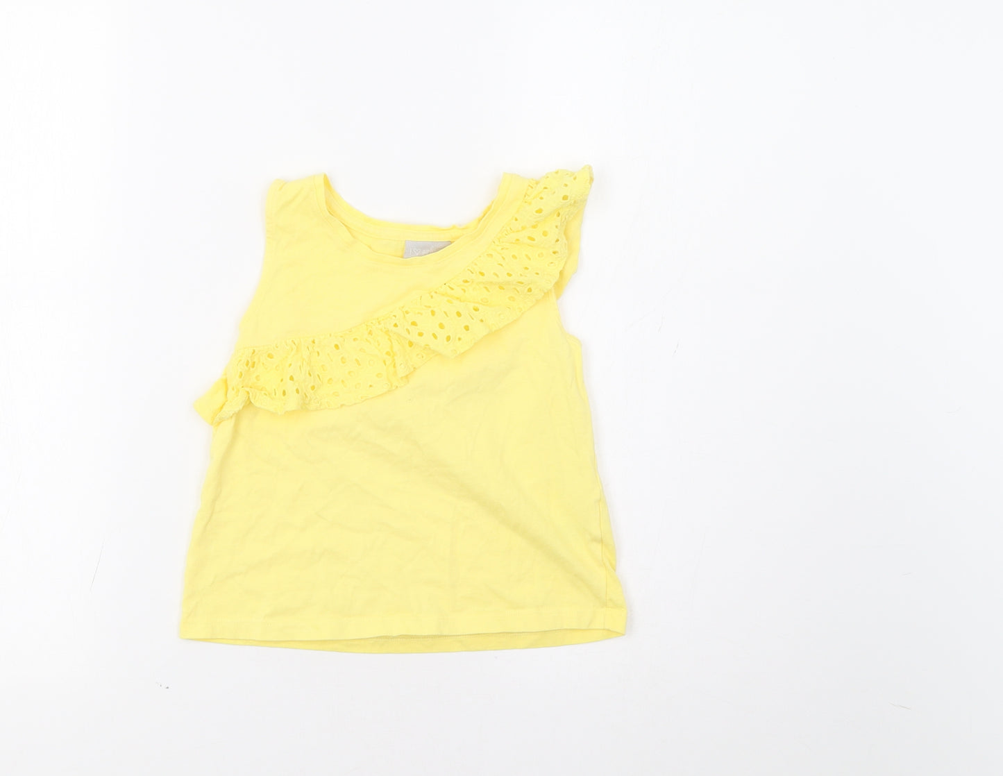 Matalan Girls Yellow   Basic Tank Size 7 Years