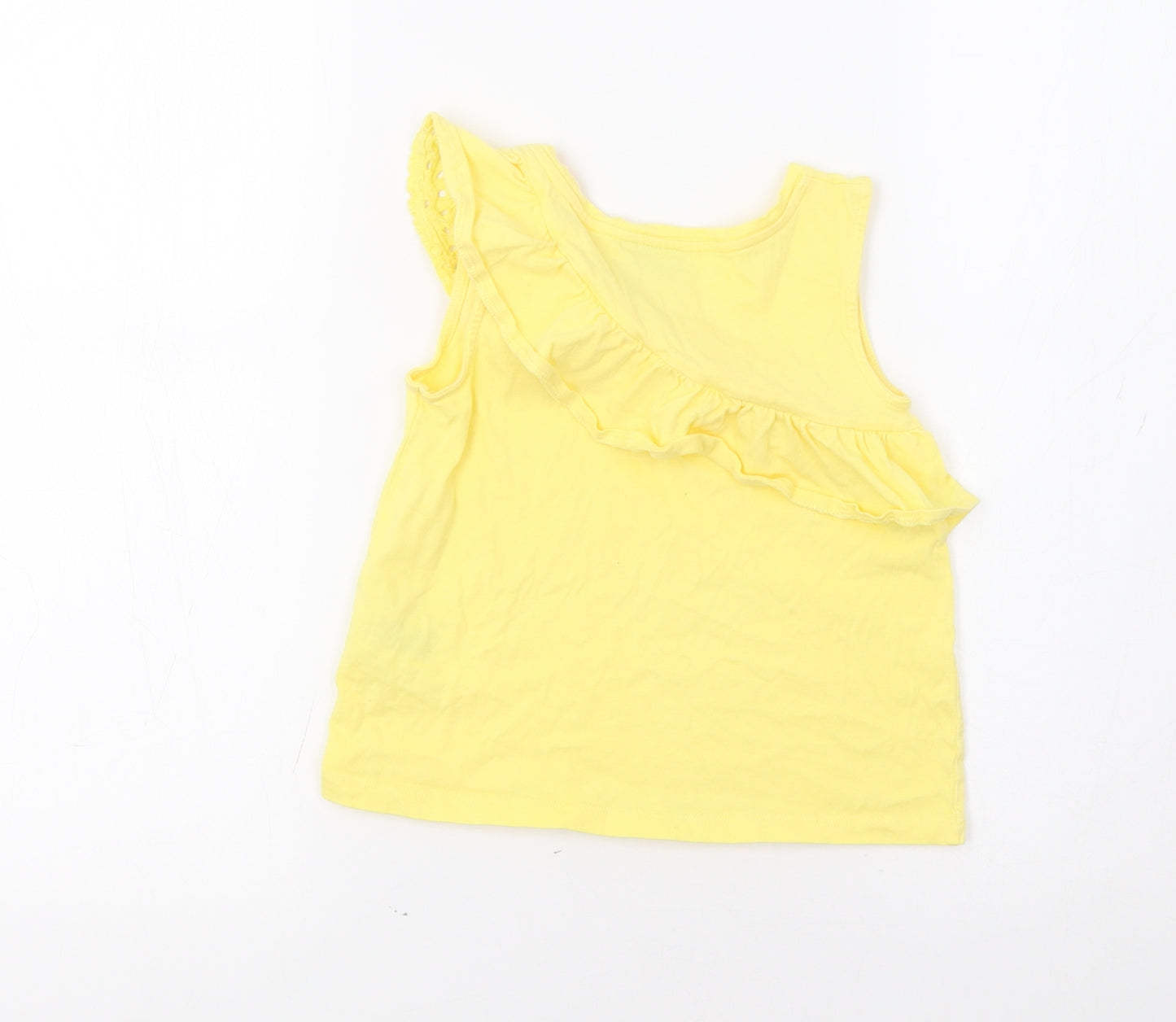 Matalan Girls Yellow   Basic Tank Size 7 Years